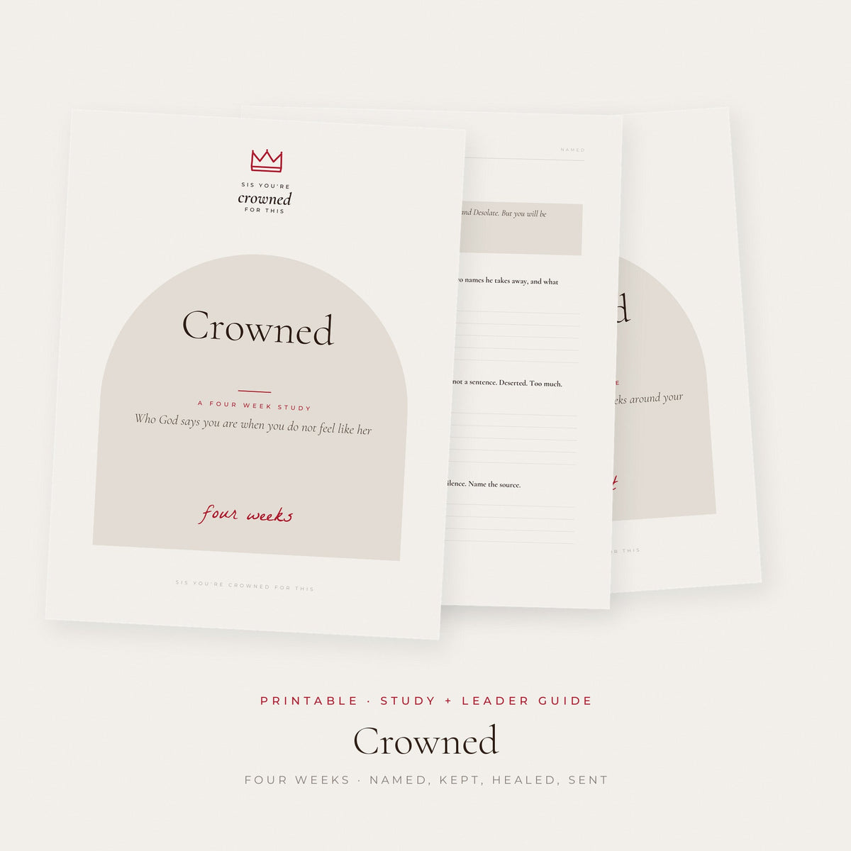 Crowned, a four week study, with the group leader guide
